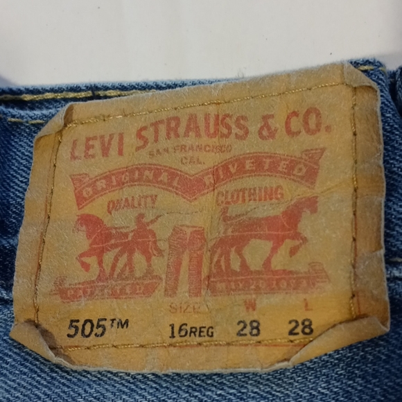 Levi Strauss 505 jeans 16 regular 28/28 - Picture 2 of 9
